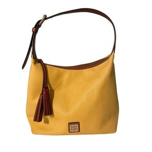 Dooney‎ & Bourke Pebble Grain Paige Sac Leather Shoulder Hobo Bag Purse